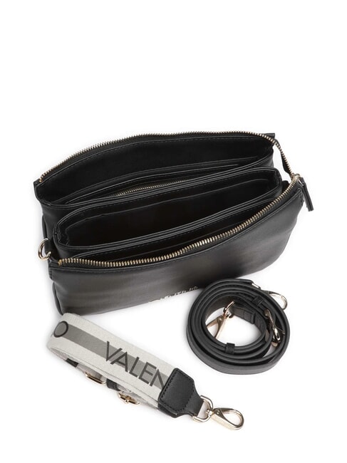 ZERO RE Bolso multifuncional con estampado saffiano negro - Bolsos Mujer