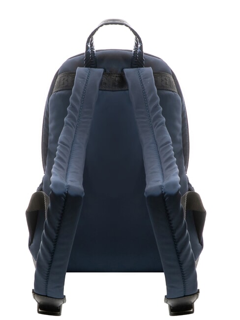 PADDED NYLON Mochila con logotipo de diamantes de imitación AZUL - Bolsos Mujer