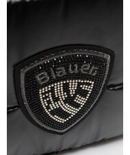 BLAUER PADDED NYLON Mochila con logotipo de diamantes de imitaci&oacute;n NEGRO - Bolsos Mujer - 3