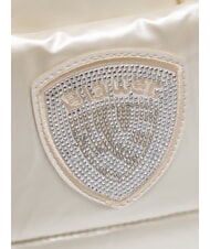 BLAUER PADDED NYLON Bolso de mano mediano con bandolera blanco - Bolsos Mujer - 3