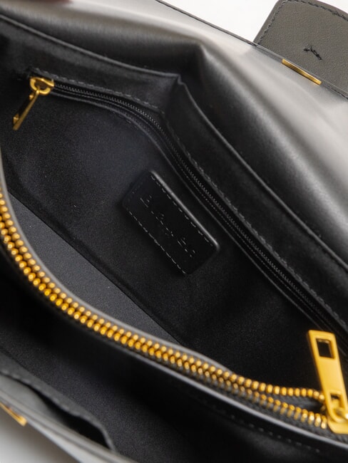 LADY B Bolso de hombro con solapa NEGRO - Bolsos Mujer