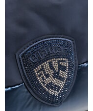 BLAUER PADDED NYLON Bolso de mano suave con logotipo de diamantes de imitaci&oacute;n AZUL - Bolsos Mujer - 3