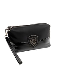 BLAUER PADDED NYLON Bolso de mano suave con logotipo de diamantes de imitación - Bolsos Mujer