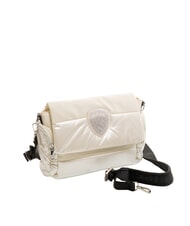 BLAUER PADDED NYLON Bolso de hombro mullido con logotipo de diamantes de imitaci&oacute;n - Bolsos Mujer