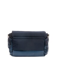 BLAUER PADDED NYLON Bolso de hombro mullido con logotipo de diamantes de imitaci&oacute;n AZUL - Bolsos Mujer - 4