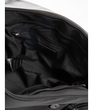 BLAUER PADDED NYLON Bolso de hombro mullido con logotipo de diamantes de imitaci&oacute;n NEGRO - Bolsos Mujer - 5