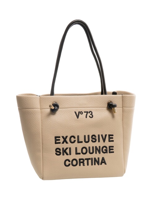 CORTINA Bolso de compras mediano de hombro color crudo - Bolsos Mujer
