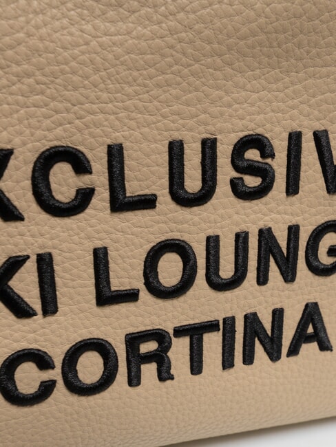 CORTINA Bolso de compras mediano de hombro color crudo - Bolsos Mujer