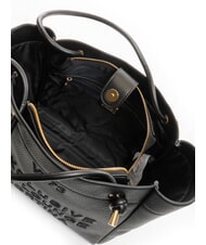 V73 CORTINA Bolso de compras mediano de hombro negro - Bolsos Mujer - 5