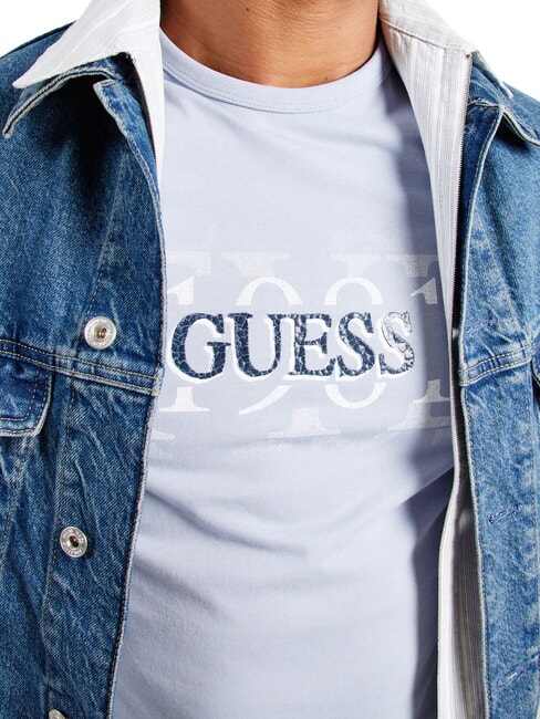 CHEST BOX Camiseta de algodón con estampado nimbo azul - camiseta