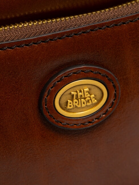 STORY UOMO Bolso de piel con bolsillo BROWN - Bandoleras Hombre