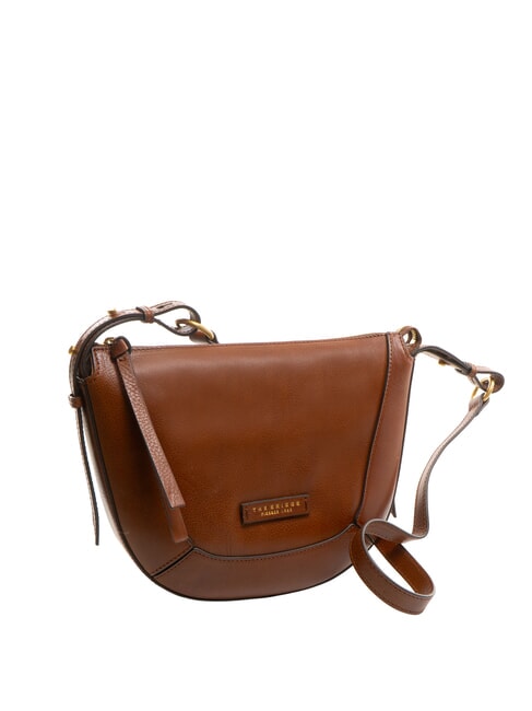 FEDORA Bolso de hombro de piel BROWN - Bolsos Mujer