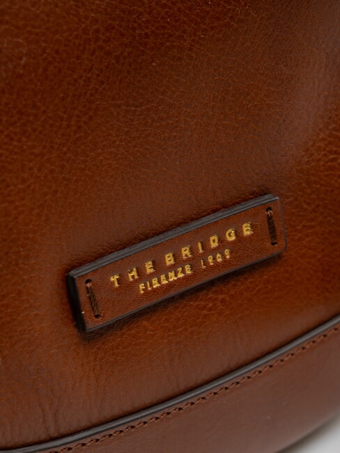 FEDORA Bolso de hombro de piel BROWN - Bolsos Mujer