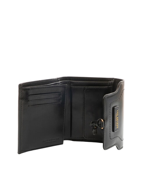 ELBA Cartera mediana de piel Oro negro - Carteras Mujer