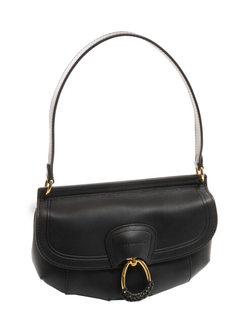 ERICA Bolso de hombro de piel Oro negro - Bolsos Mujer