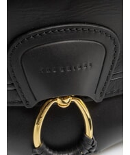 THE BRIDGE ERICA Bolso de hombro de piel Oro negro - Bolsos Mujer - 3