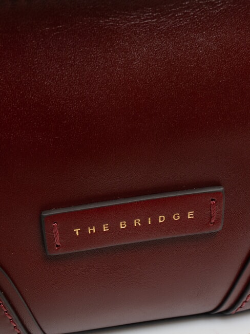 MATILDE Minibolso de hombro en piel Chianti / Burdeos / Dorado - Bolsos Mujer