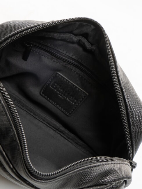 WALLSTREET Ri&ntilde;onera con estampado Saffiano y bolsillo NEGRO - Ri&ntilde;oneras