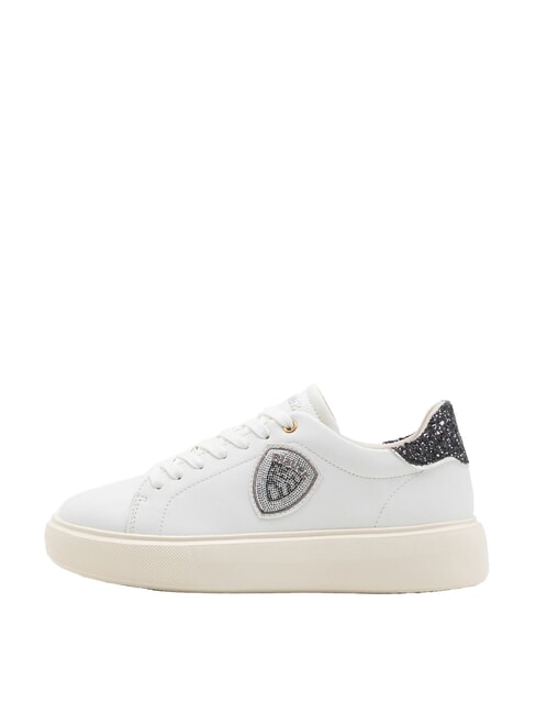 VENUS Zapatillas de cuero blanco/negro - Zapatos Mujer