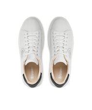 BLAUER BUCK Zapatillas de cuero blanco/azul marino - Zapatos Hombre - 4