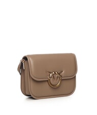 PINKO LOVE BOX Mini bolso de napa con solapa galleta de jengibre-oro antiguo - Bolsos Mujer - 2