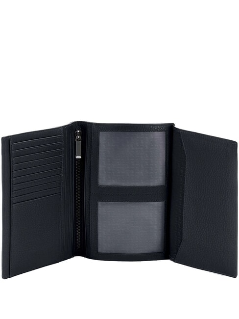 BUSINESS Cartera de cuero vertical negro - Carteras Hombre