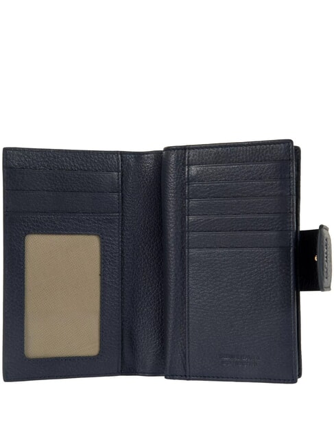 MARMOLADA Cartera de cuero martillado azul - Carteras Mujer