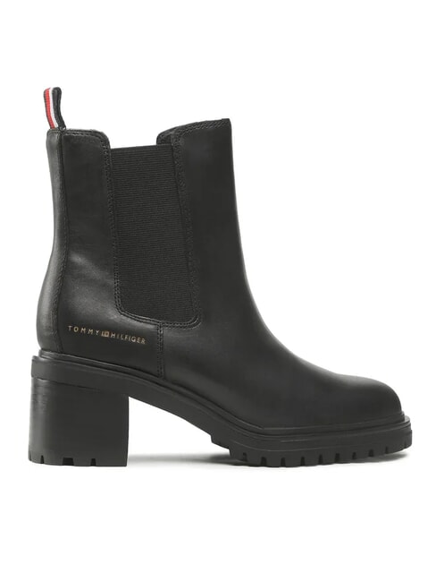 TH Botines de piel negro - Zapatos Mujer