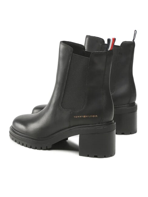 TH Botines de piel negro - Zapatos Mujer