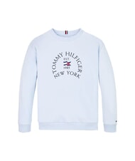 TOMMY HILFIGER TH KIDS Sudadera de cuello redondo con estampado azul ventoso - Sudadera Beb&eacute; - 4
