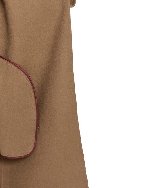 TH Bata de mezcla de lana marrón sepia claro - Abrigos de mujer