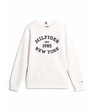 TOMMY HILFIGER TH KIDS Sudadera de cuello redondo con estampado blanco antiguo - Sudadera Bebé - 4