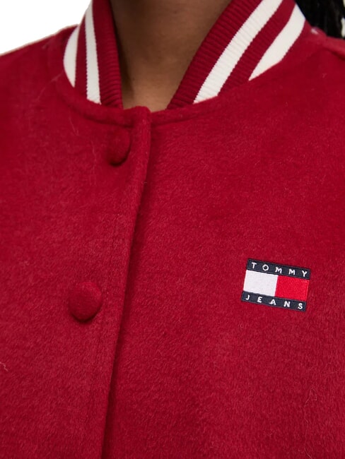 TH JEANS Chaqueta corta de mezcla de lana rojo regata - Chaquetas de mujer