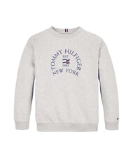 TOMMY HILFIGER TH KIDS Sudadera de cuello redondo con estampado brezo gris claro - Sudadera Beb&eacute; - 4