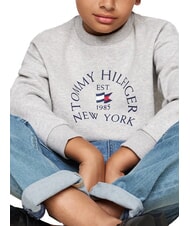TOMMY HILFIGER TH KIDS Sudadera de cuello redondo con estampado brezo gris claro - Sudadera Beb&eacute; - 5