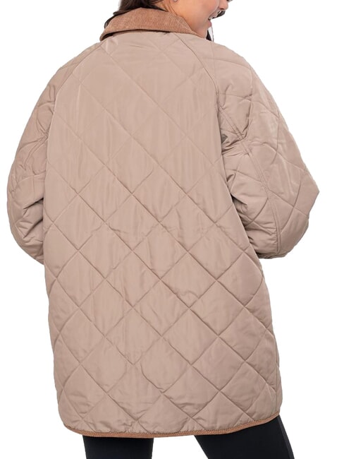 TH Chaqueta reversible de largo medio caqui clásico - Chaquetas de mujer