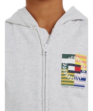 TOMMY HILFIGER TH KIDS Sudadera con capucha y cremallera completa nuevo gris claro jaspeado - Sudadera Bebé - 3