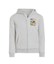 TOMMY HILFIGER TH KIDS Sudadera con capucha y cremallera completa nuevo gris claro jaspeado - Sudadera Bebé - 4