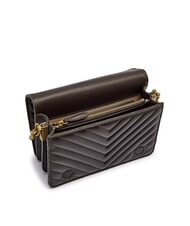 PINKO LOVE CLICK MINI Bolso de napa acolchada oro moro antiguo - Bolsos Mujer - 5