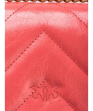 PINKO LOVE ONE MINI Bolso mini piel serraje coral. oro antiguo picante - Bolsos Mujer - 5