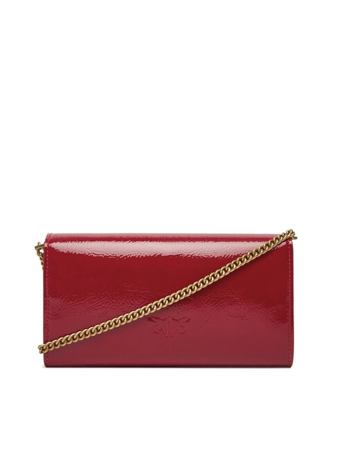 LOVE ONE Mini bolso de hombro brillante rojo-oro antiguo - Bolsos Mujer