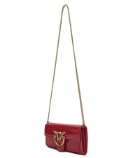PINKO LOVE ONE Mini bolso de hombro brillante rojo-oro antiguo - Bolsos Mujer - 3