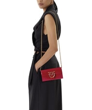 PINKO LOVE ONE Mini bolso de hombro brillante rojo-oro antiguo - Bolsos Mujer - 5