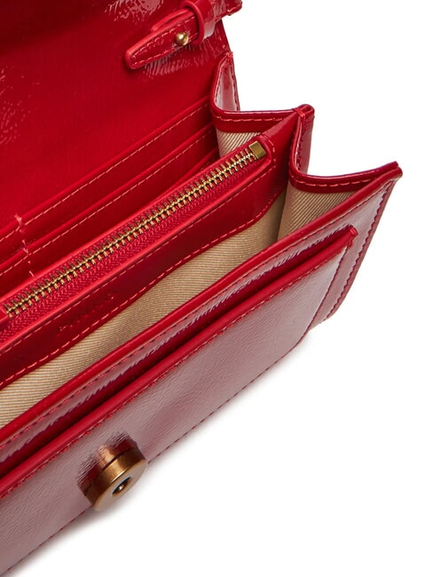 LOVE ONE Mini bolso de hombro brillante rojo-oro antiguo - Bolsos Mujer