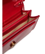 PINKO LOVE ONE Mini bolso de hombro brillante rojo-oro antiguo - Bolsos Mujer - 6
