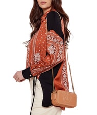 PINKO CARRIE Mini bolso bandolera, en piel. turrón-oro antiguo - Bolsos Mujer - 6