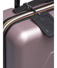 KWAY EUDOXIE LOGO Carro de equipaje de mano rosas rosadas - Equipaje de mano - 4