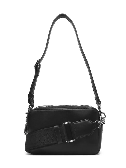 SIGNATURE LOGO STRAP Estuche para cámara con doble función negro / plata vieja - Bolsos Mujer