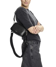 CALVIN KLEIN SIGNATURE LOGO STRAP Estuche para cámara con doble función negro / plata vieja - Bolsos Mujer - 5