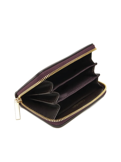 EMBOSSED LOGO Cartera mediana con cremallera dulce de azúcar/espresso - Carteras Mujer